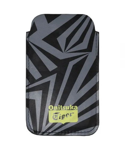 Onitsuka Tiger Printed Grey Black Leather iPhone 5 Pouch Sleeve Case 113939 0900 - One Size