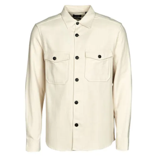 Only & Sons   ONSMILO LS SOLID OVERSHIRT NOOS  men's Jacket in White