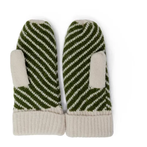 Only , Autumn/Winter Collection Knit Mittens ,Green female, Sizes: ONE
