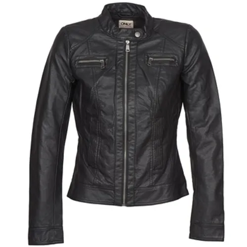 Only  BANDIT  women's Leather jacket in Black