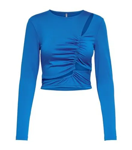 ONLY Blue Jersey Cut Out Top New Look
