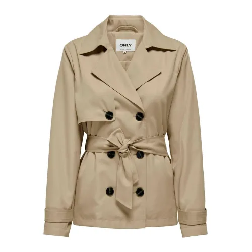Only , Button-Up Long Sleeve Jacket ,Beige female, Sizes: