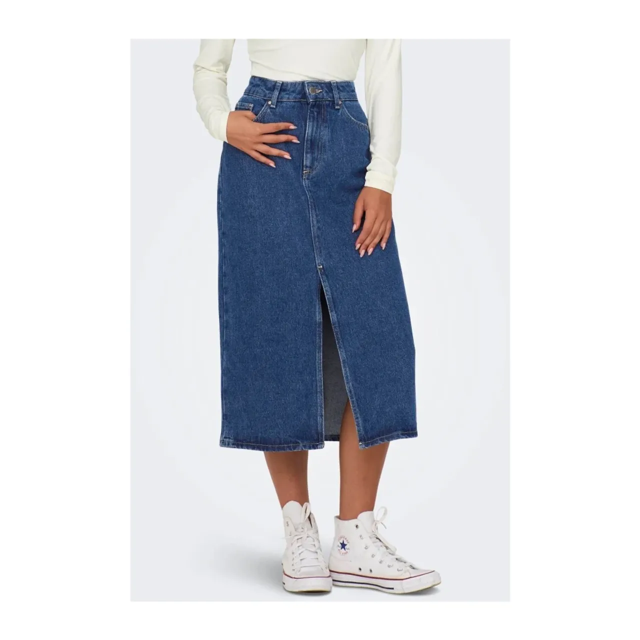 Only , Denim Skirts ,Blue female, Sizes: