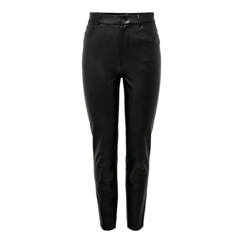 Only , Faux Leather Pants ,Black female, Sizes: