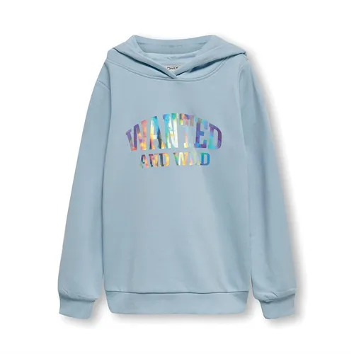 Only Girls Gillian Long Sleeve Wanted Foil Hoodie Angel Falls