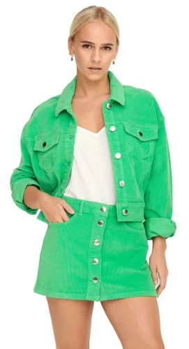 Only Green / Spring Bud Global Mini Corduroy Skirt