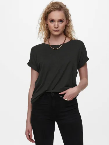 Only Grey / Dark Grey Melange Moster Loose Fit T-Shirt
