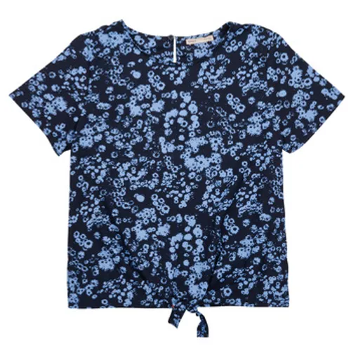 Only  KOGLINO S/S KNOT TOP CP PTM  girls's Children's Blouse in Blue