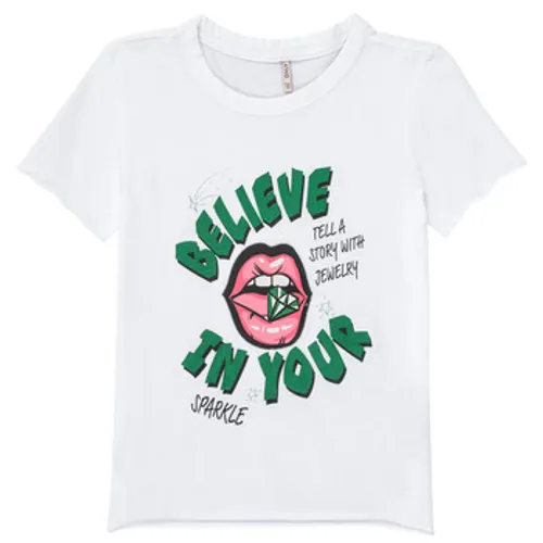Only  KOGLUCY  girls's Children's T shirt in White