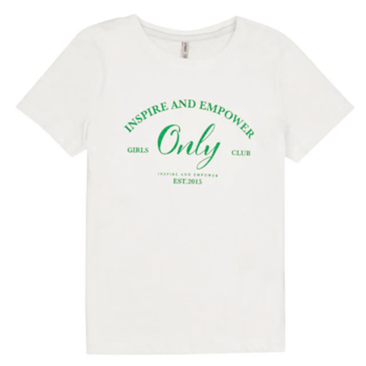 Only  KOGWENDY S/S LOGO TOP BOX CP JRS  girls's Children's T shirt in White