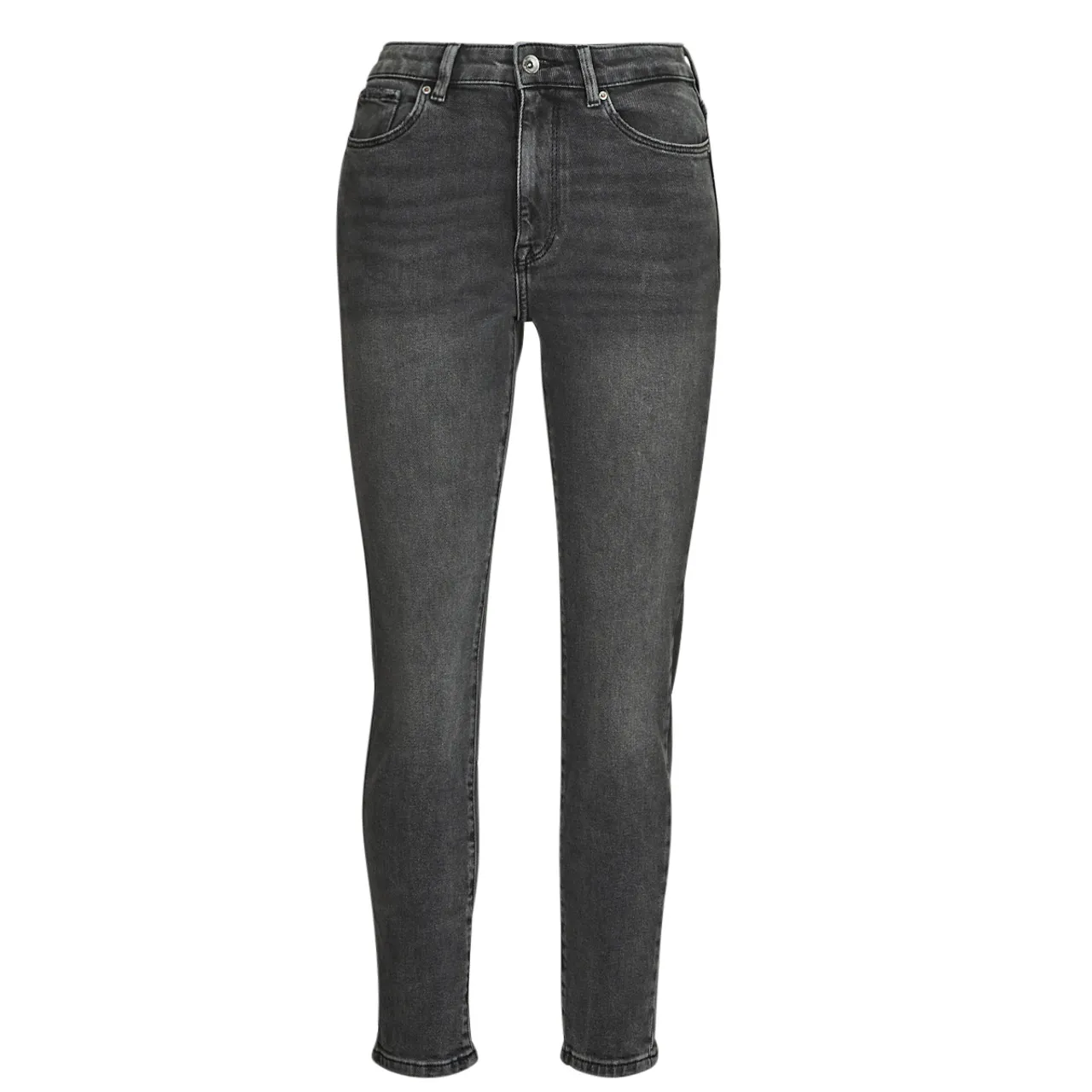 Only  ONLEMILY STRETCH HW ST AK DNM CRO614  women's Mom jeans in Grey