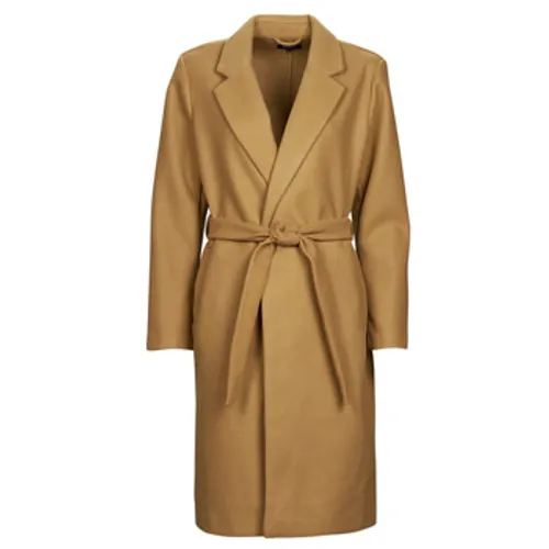 Only  ONLEMMA LONG BELT COATIGAN  women's Coat in Brown