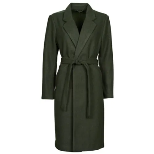 Only  ONLEMMA LONG BELT COATIGAN  women's Coat in Green
