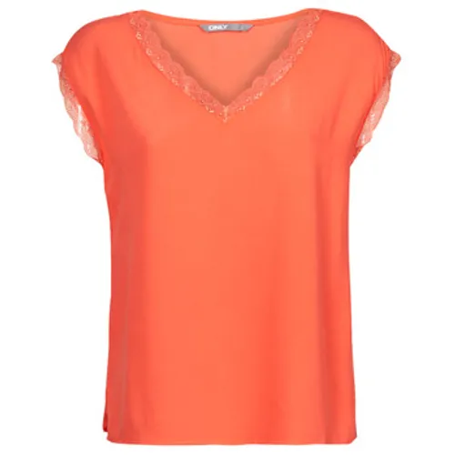 Only  ONLJASMINA  women's T shirt in Orange