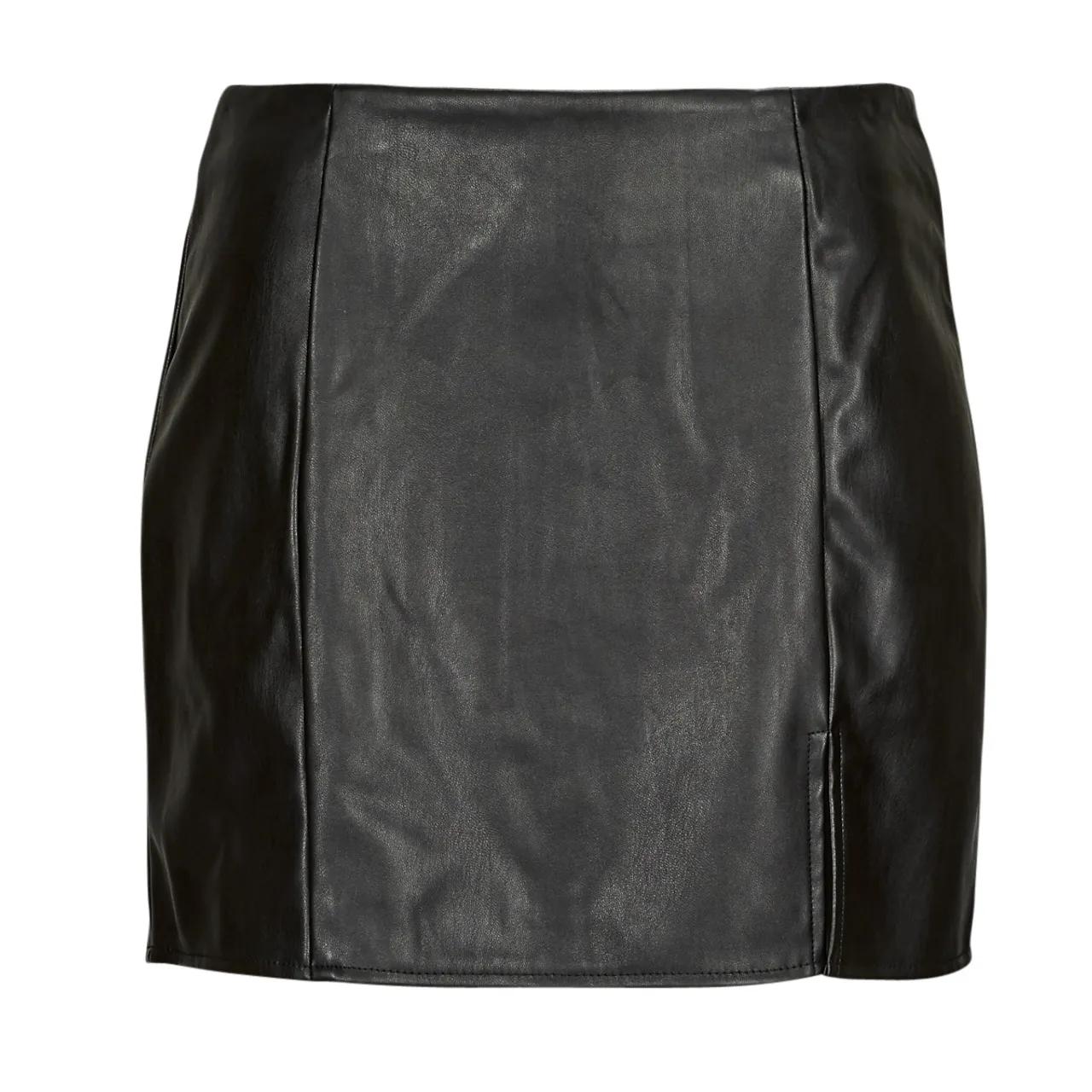 Only  ONLLENI FAUX LEATHER SLIT SKIRT PNT  women's Skirt in Black