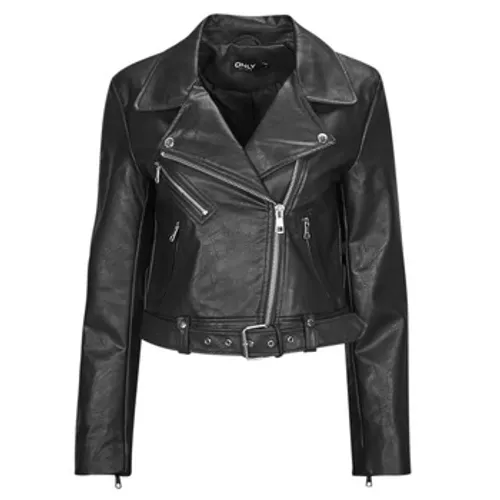 Only  ONLNEWVERA FAUX LEATHER BIKER CC OTW  women's Leather jacket in Black