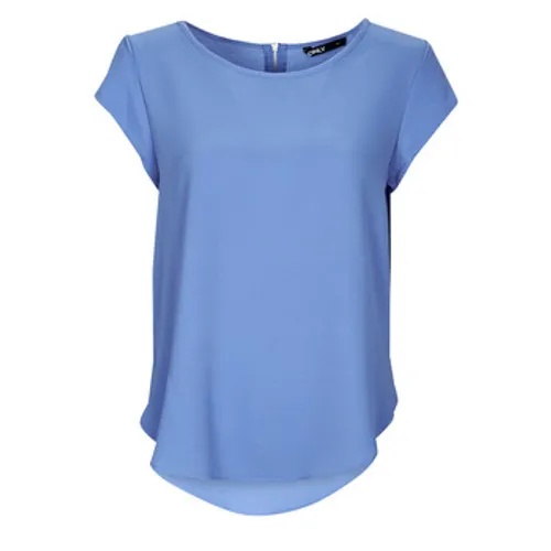 Only  ONLVIC S/S SOLID TOP  women's Blouse in Marine