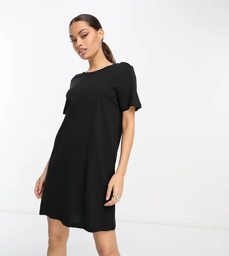 ONLY Petite mini t-shirt dress in black
