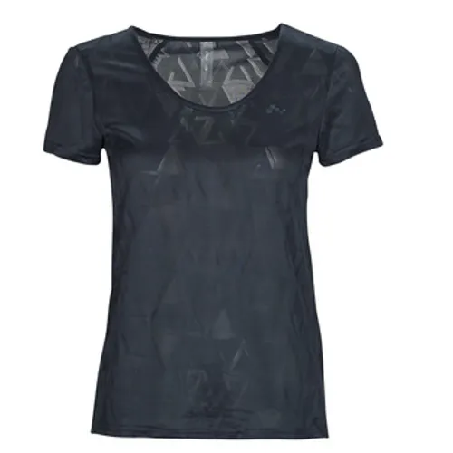 Only Play  ONPJUE V-NECK SS TRAIN TEE  women's T shirt in Marine