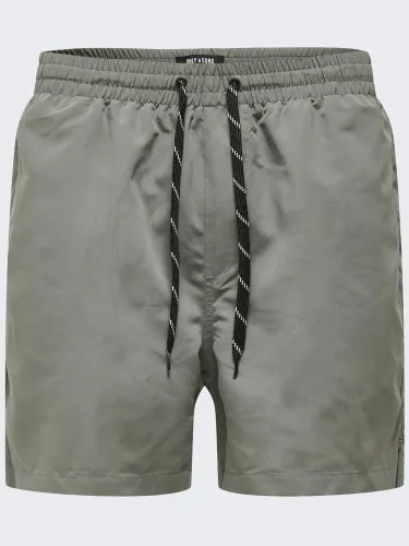 Only & Sons Castor Grey Ted Life Short Swim