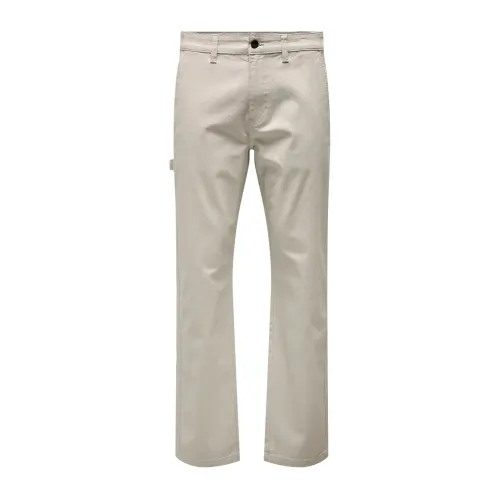 Only & Sons , Casual Chinos ,Beige male, Sizes: