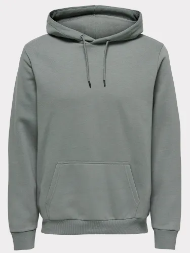Only & Sons Grey / Castor Gray Regular Fit Sweat Hoodie