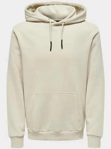 Only & Sons Grey / Silver Lining Regular Fit Sweat Hoodie
