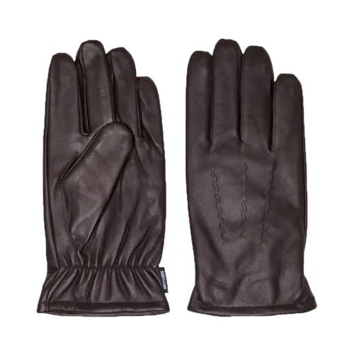 Only & Sons , Leather Glove Collection ,Brown male, Sizes: