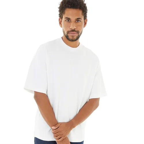 ONLY & SONS Mens Berkeley Short Sleeve Sweatshirt Bright White