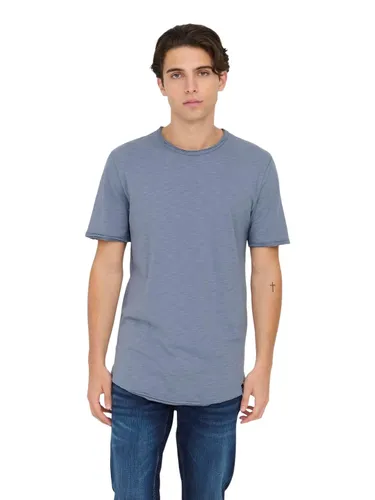 ONLY & SONS Men's Onsbenne Longy SS Tee Nf 7822 Noos T-Shirt