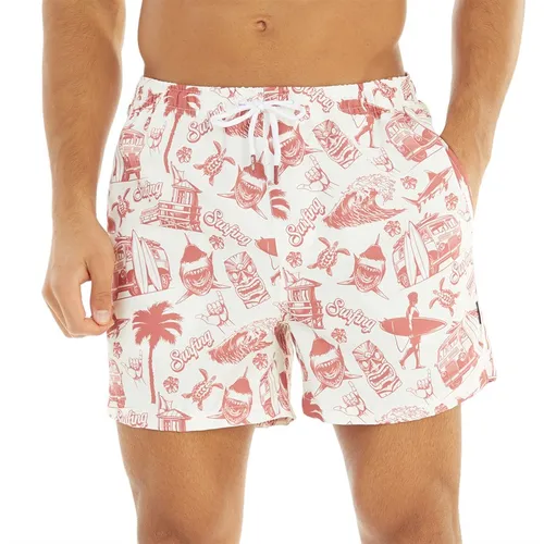 ONLY & SONS Mens Ted Life Swim Shorts Bright White
