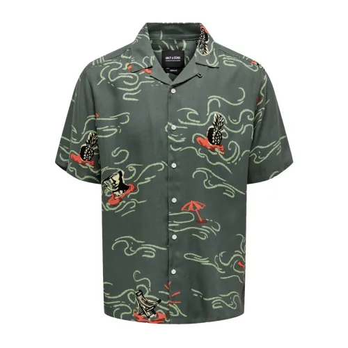 Only & Sons , Only Sons Mens Shirt ,Green male, Sizes: