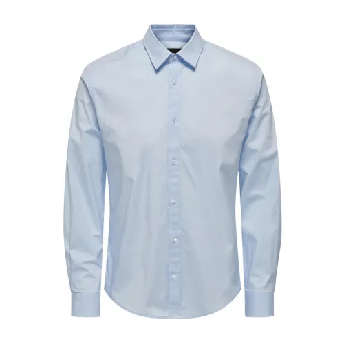 Only & Sons , Shirts ,Blue male, Sizes: