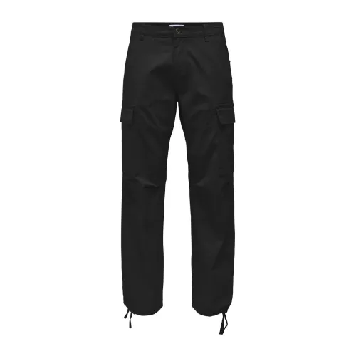 Only & Sons , Slim Fit Chinos ,Black male, Sizes: