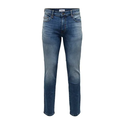 Only & Sons , Slim-fit Jeans ,Blue male, Sizes:
