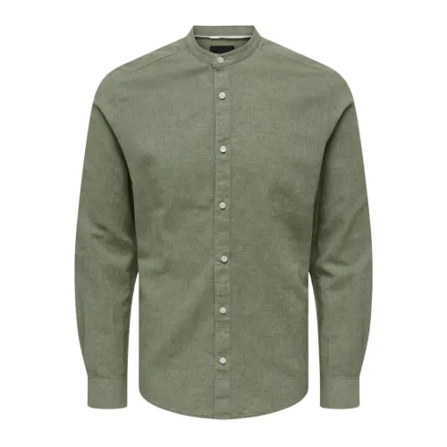Only & Sons , Stylish Shirt for Men ,Green male, Sizes: