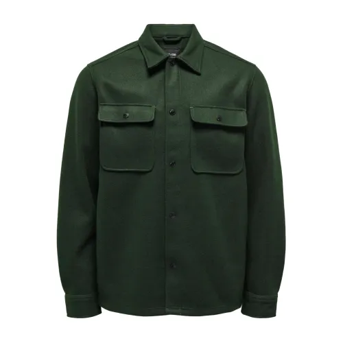 Only & Sons , Stylish Shirt ,Green male, Sizes: