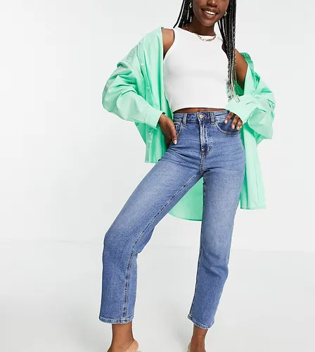 Only Tall Megan kick flare jeans with extra high waist in light blue