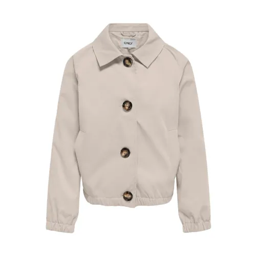 Only , Versatile and Stylish Casual Jackets ,Beige female, Sizes: