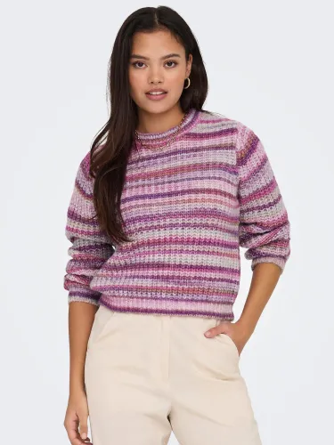 Only Violet / Deep Orchid Ollie Ls Pullover Rib