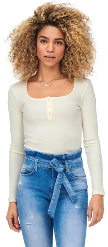 Only White / Cloud Dancer Rib Top