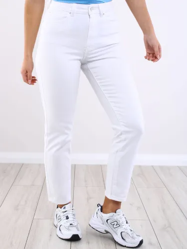Only White Emily Stretch High Waist Straight Jeans