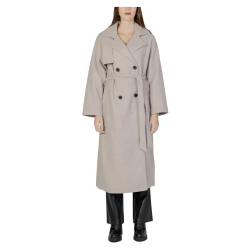 Only , Womens Coats and Jackets Collection ,Beige female, Sizes: