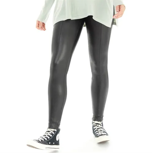 Only Womens Jessie Faux Leather Leggings Black