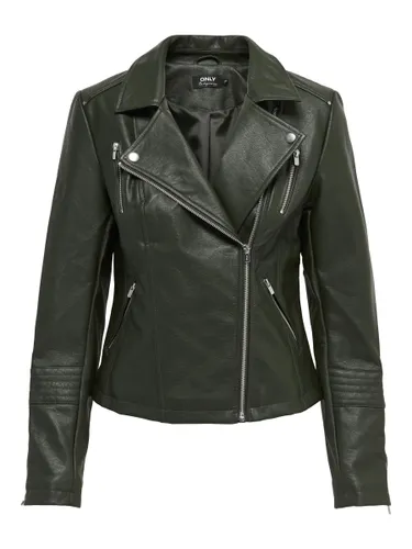 ONLY Women's Onlgemma Faux Leather Biker OTW Noos Jacket