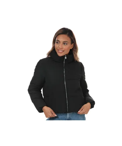 Only Womenss Dolly Short Puffer Jacket in Black