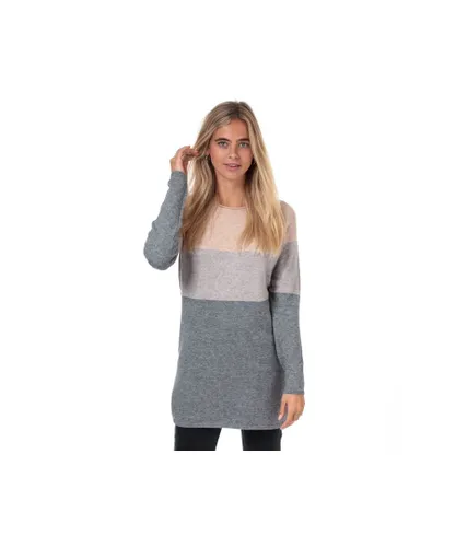Only Womenss Lillo Colourblock Jumper Dress in Rose - Pink Viscose