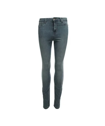 Only Womenss Mila-Iris High Waist Skinny Jeans in Light Blue Cotton