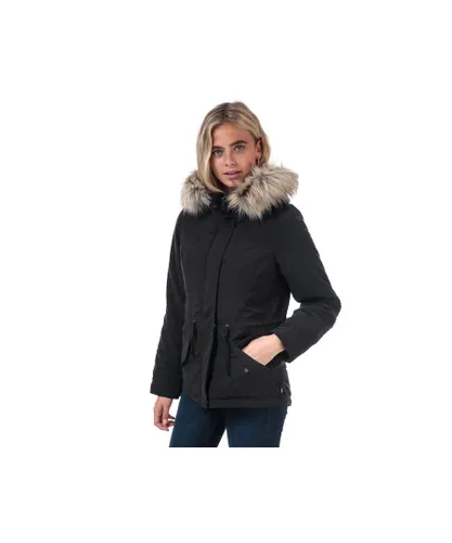 Only Womenss New Lucca Parka Jacket in Black