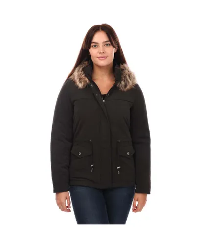 Only Womenss New Starline Parka Jacket in Black